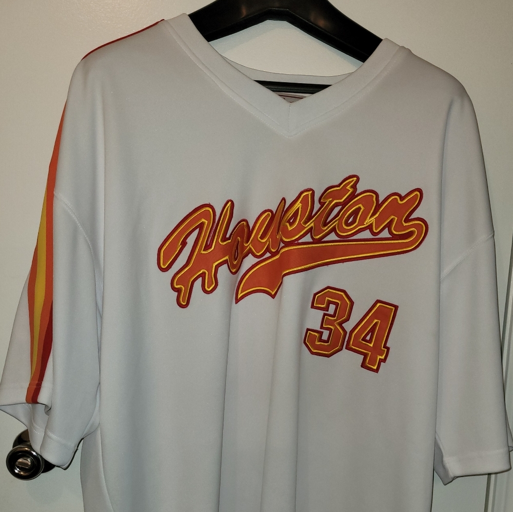 Vintage Ackers Limited Edition Houston Astros Nolan Ryan '34' Pullover Jersey